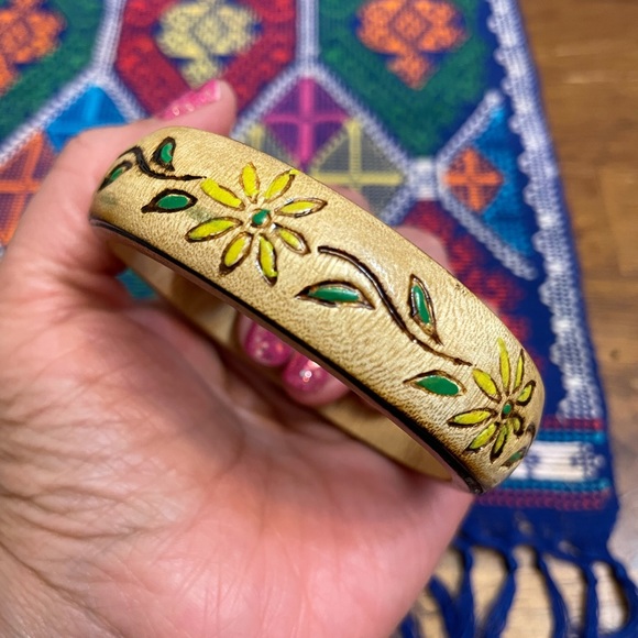 Wood Bangle Bracelet - Picture 3 of 5